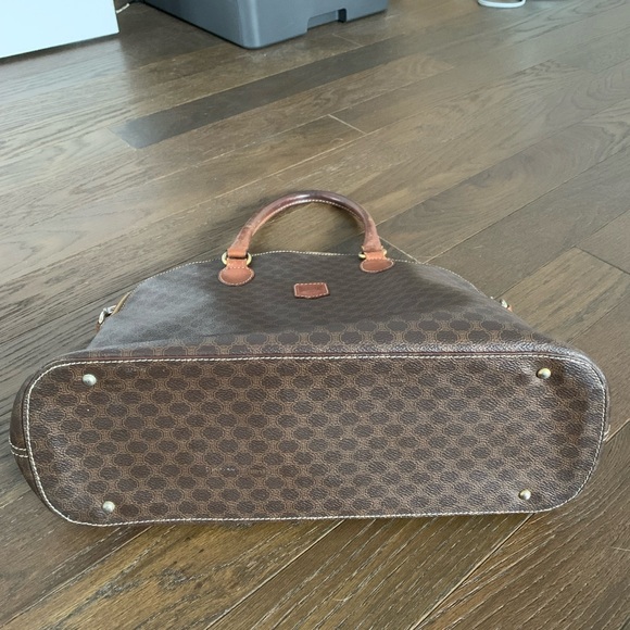 Authentic Celine Macadam leather handbag tote purse vintage - Picture 7 of 8